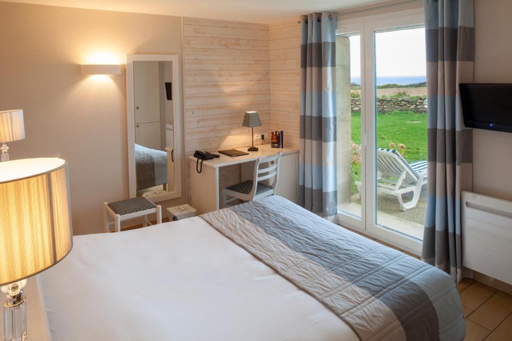 Logis Hotel Vent D'Iroise Plougonvelin Rum bild